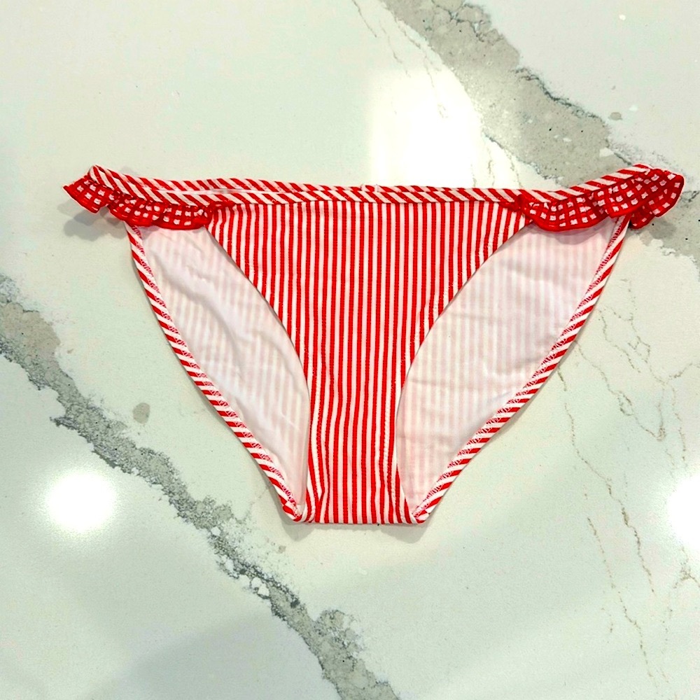 New Aerie Striped Bikini Bottoms